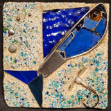 4x4 Dark Blue Fish (unframed)