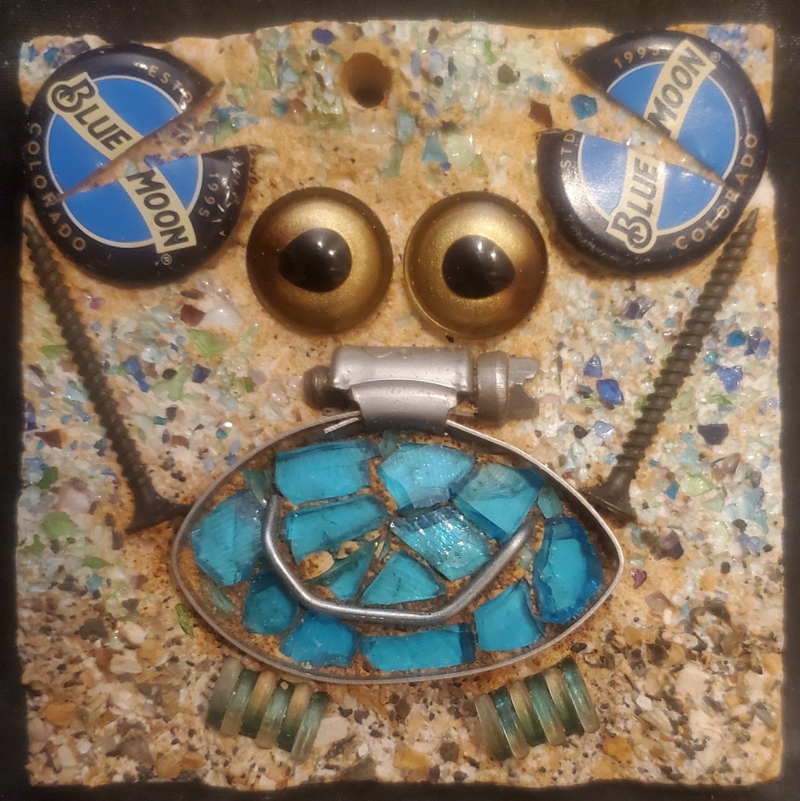 4x4 Blue Crab (unframed)
