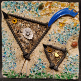 4x4 Art Deco Birdies (unframed)