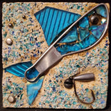 4x4 Blue Fish (unframed)