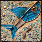 4x4 Blue Fish (unframed)