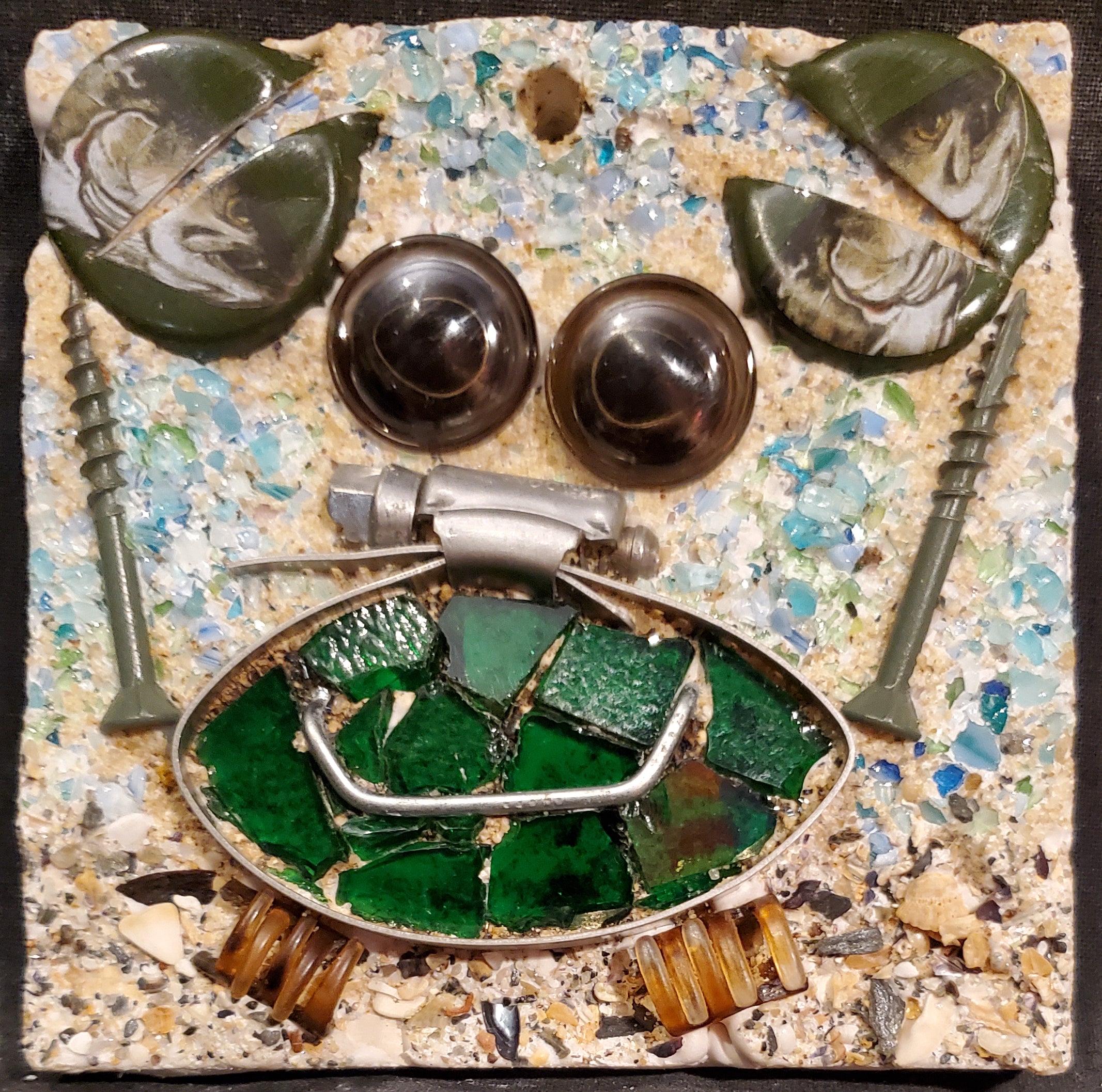 4x4 Green Crab (unframed)