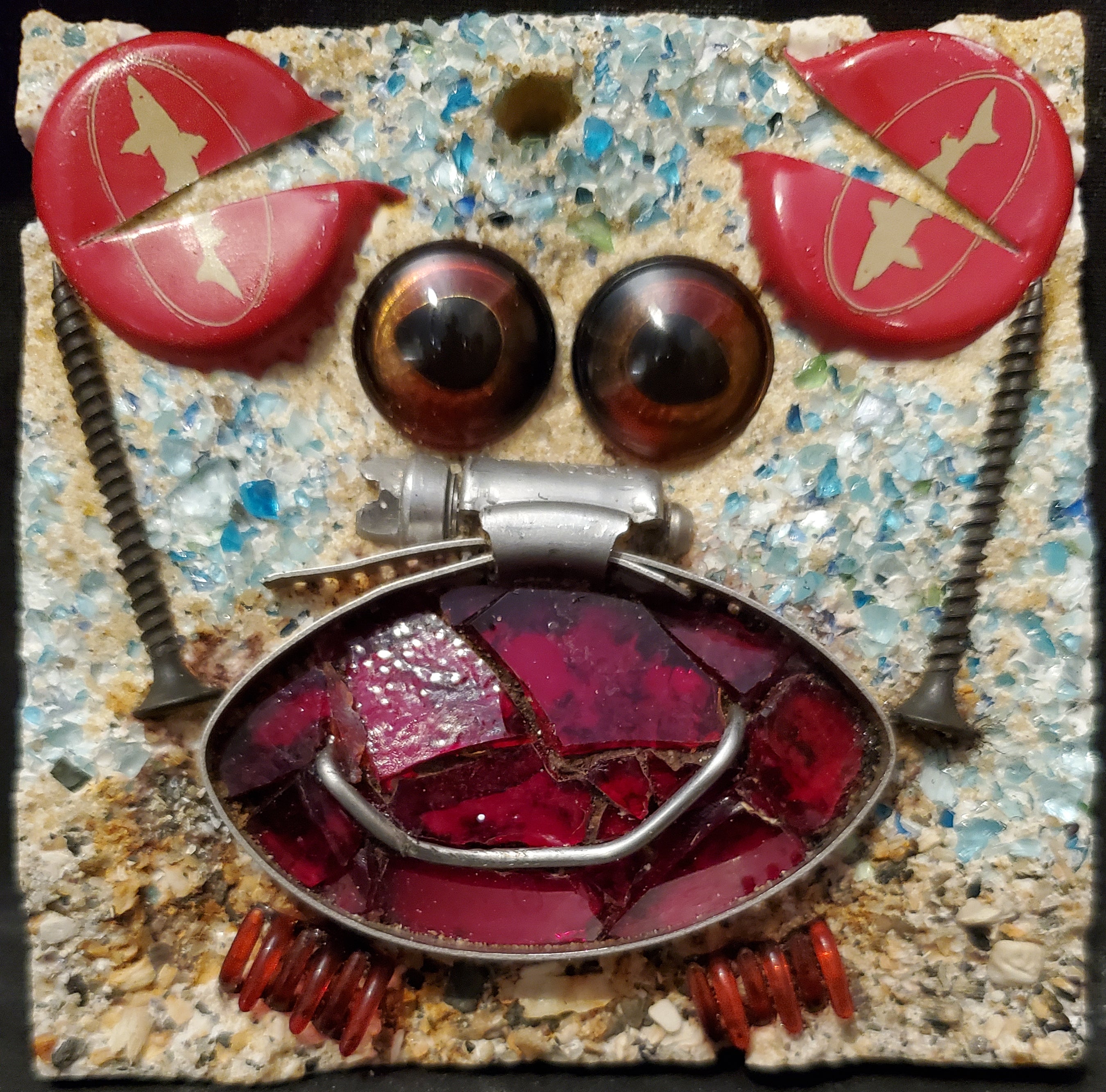 4x4 Red Crab (unframed)