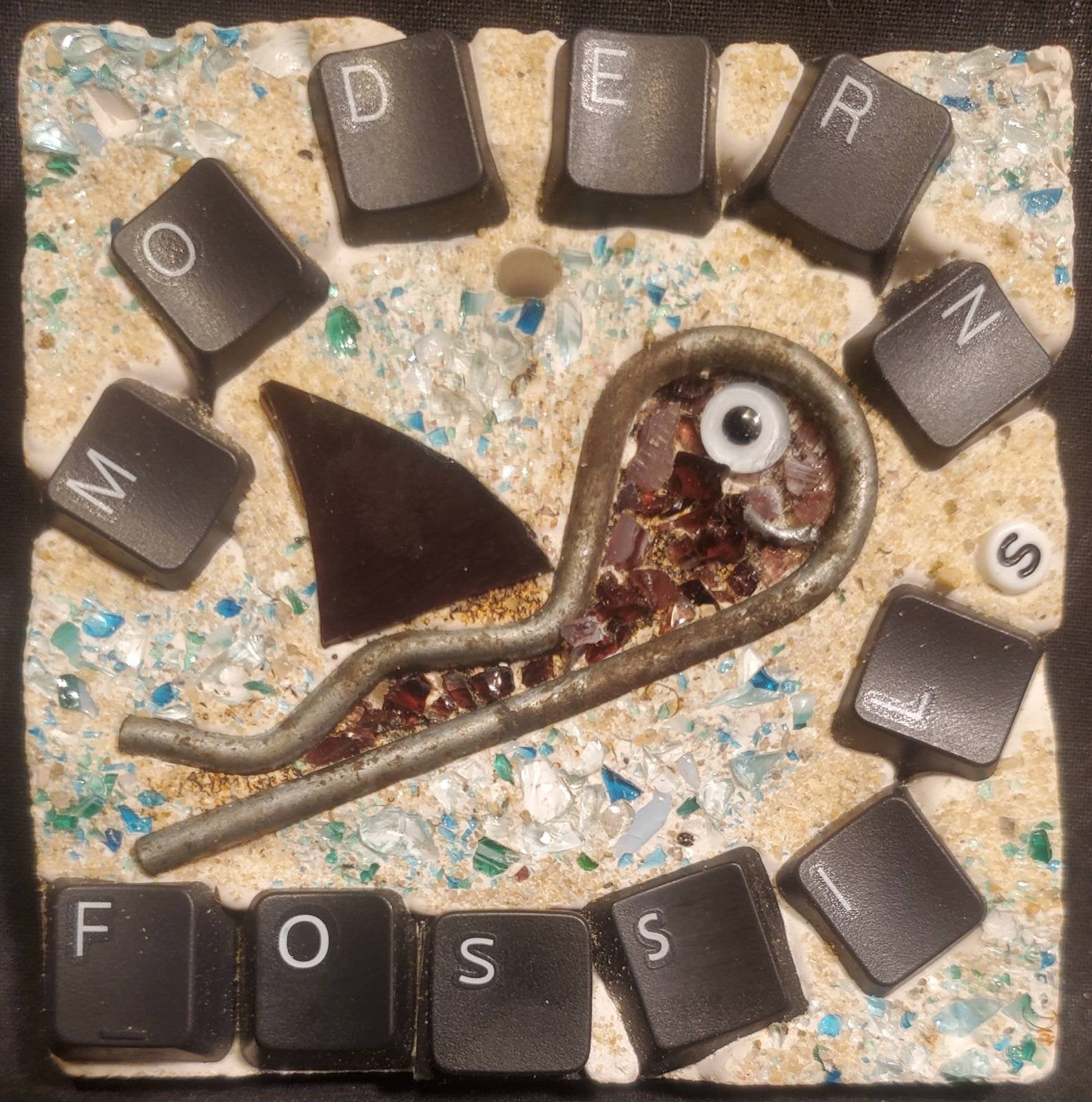 4x4 Modern Fossils Fish (unframed)