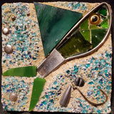 4x4 Green Fish (unframed)